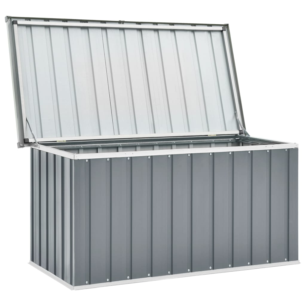 Garden Storage Box Grey 129x67x65 cm- Outdoor Storage Boxes - HomeShopIreland - Home Shop Ireland - Outdoor Storage Boxes - Garden Storage Box Grey 129x67x65 cm