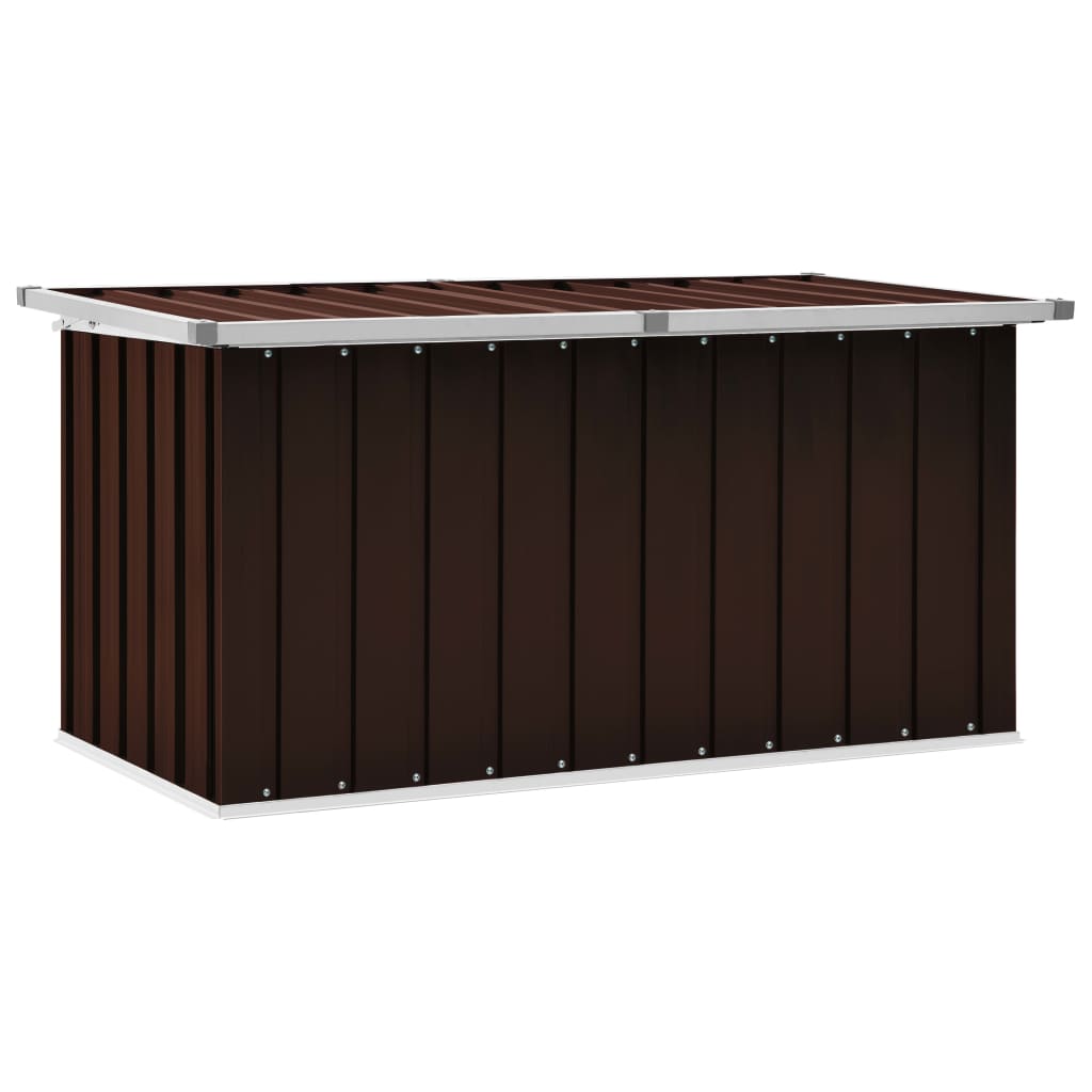 Garden Storage Box Brown 129x67x65 cm- Outdoor Storage Boxes - HomeShopIreland - Home Shop Ireland - Outdoor Storage Boxes - Garden Storage Box Brown 129x67x65 cm