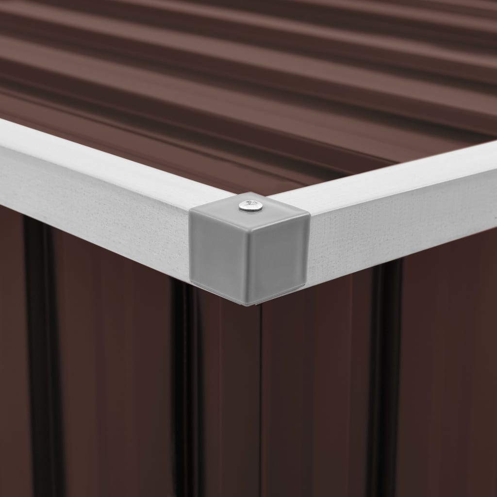 Garden Storage Box Brown 129x67x65 cm- Outdoor Storage Boxes - HomeShopIreland - Home Shop Ireland - Outdoor Storage Boxes - Garden Storage Box Brown 129x67x65 cm