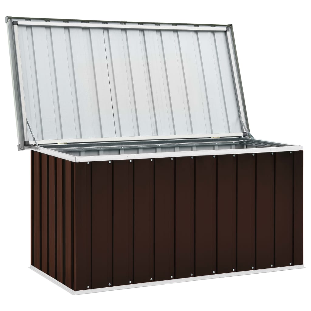 Garden Storage Box Brown 129x67x65 cm- Outdoor Storage Boxes - HomeShopIreland - Home Shop Ireland - Outdoor Storage Boxes - Garden Storage Box Brown 129x67x65 cm