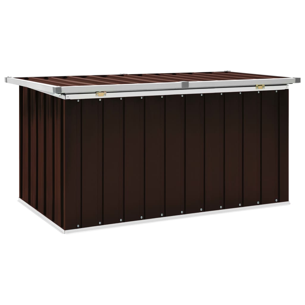 Garden Storage Box Brown 129x67x65 cm- Outdoor Storage Boxes - HomeShopIreland - Home Shop Ireland - Outdoor Storage Boxes - Garden Storage Box Brown 129x67x65 cm