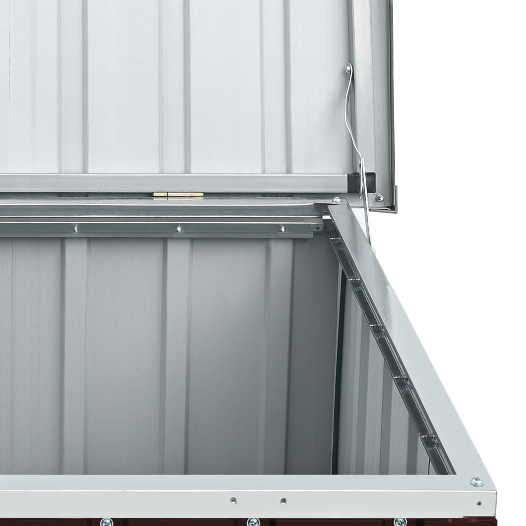 Garden Storage Box Brown 129x67x65 cm- Outdoor Storage Boxes - HomeShopIreland - Home Shop Ireland - Outdoor Storage Boxes - Garden Storage Box Brown 129x67x65 cm
