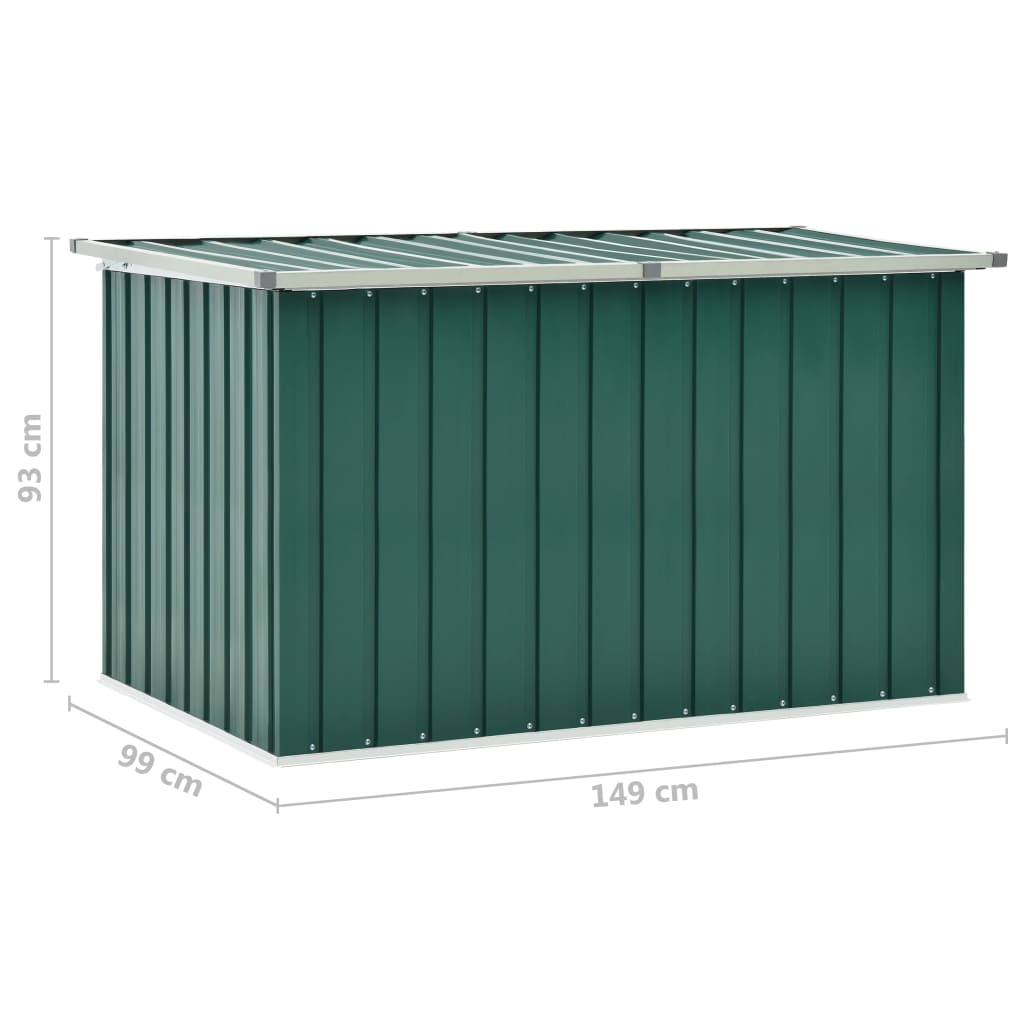 Garden Storage Box Green 149x99x93 cm- Outdoor Storage Boxes - HomeShopIreland - Home Shop Ireland - Outdoor Storage Boxes - Garden Storage Box Green 149x99x93 cm