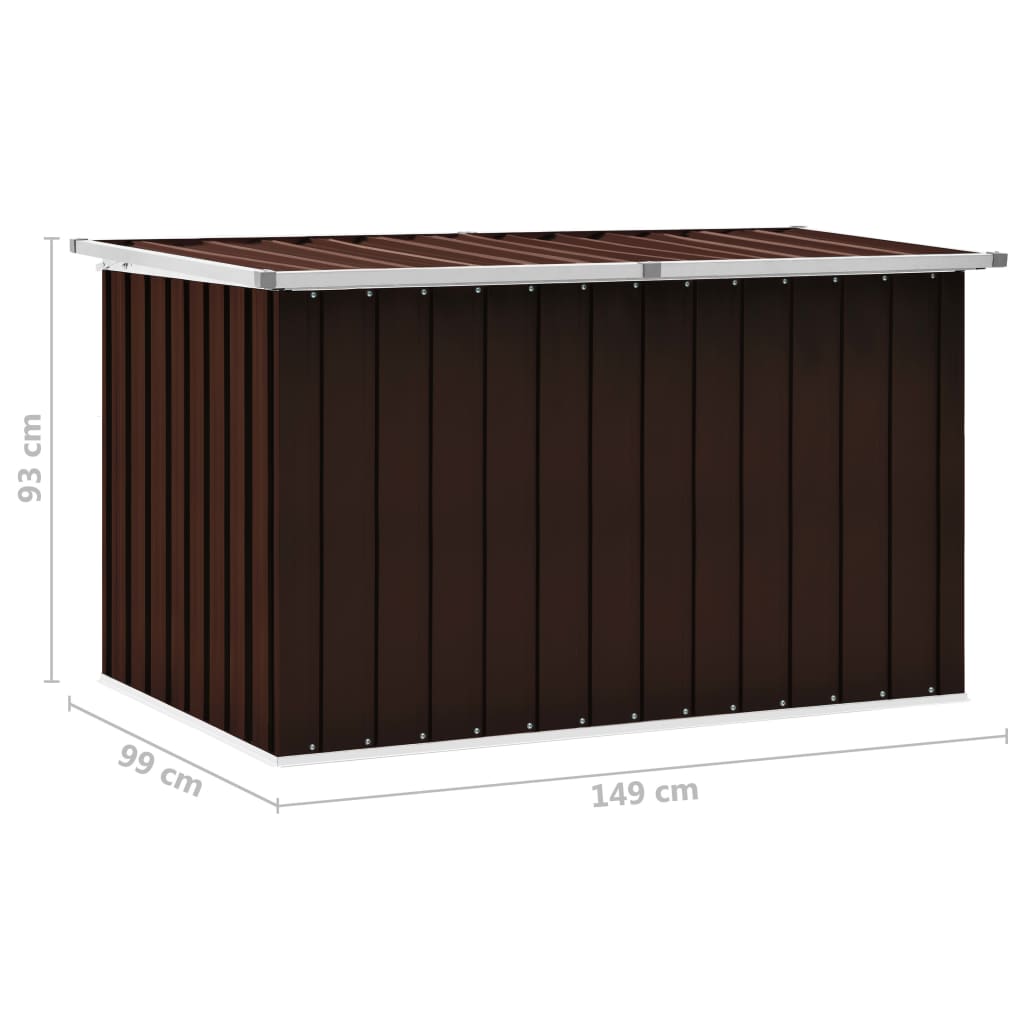 Garden Storage Box Brown 149x99x93 cm- Outdoor Storage Boxes - HomeShopIreland - Home Shop Ireland - Outdoor Storage Boxes - Garden Storage Box Brown 149x99x93 cm