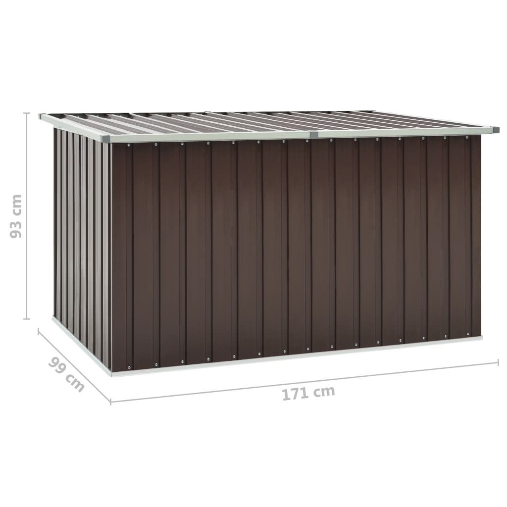 Garden Storage Box Brown 171x99x93 cm- Outdoor Storage Boxes - HomeShopIreland - Home Shop Ireland - Outdoor Storage Boxes - Garden Storage Box Brown 171x99x93 cm