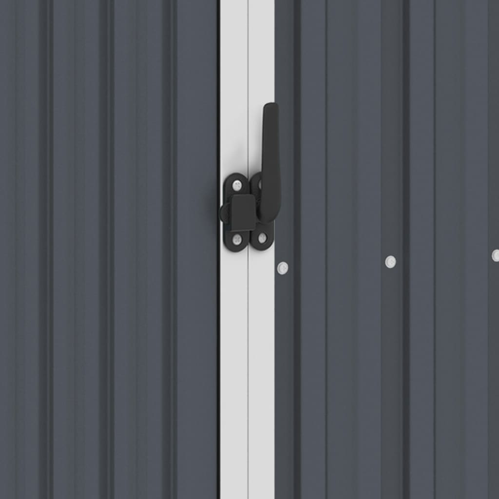 Garden Shed Anthracite 87x98x159 cm Galvanised Steel- Sheds, Garages & Carports - HomeShopIreland - Home Shop Ireland - Sheds, Garages & Carports - Garden Shed Anthracite 87x98x159 cm Galvanised Steel