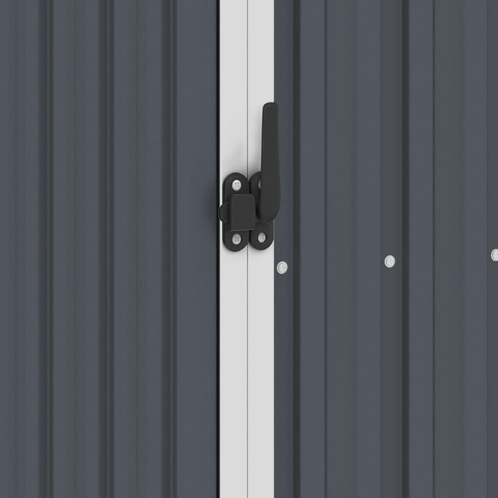 Garden Firewood Shed Anthracite 245x98x159 cm Galvanised Steel- Sheds, Garages & Carports - HomeShopIreland - Home Shop Ireland - Sheds, Garages & Carports - Garden Firewood Shed Anthracite 245x98x159 cm Galvanised Steel
