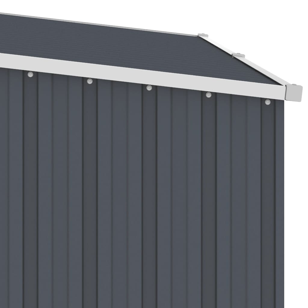 Garden Firewood Shed Anthracite 245x98x159 cm Galvanised Steel- Sheds, Garages & Carports - HomeShopIreland - Home Shop Ireland - Sheds, Garages & Carports - Garden Firewood Shed Anthracite 245x98x159 cm Galvanised Steel