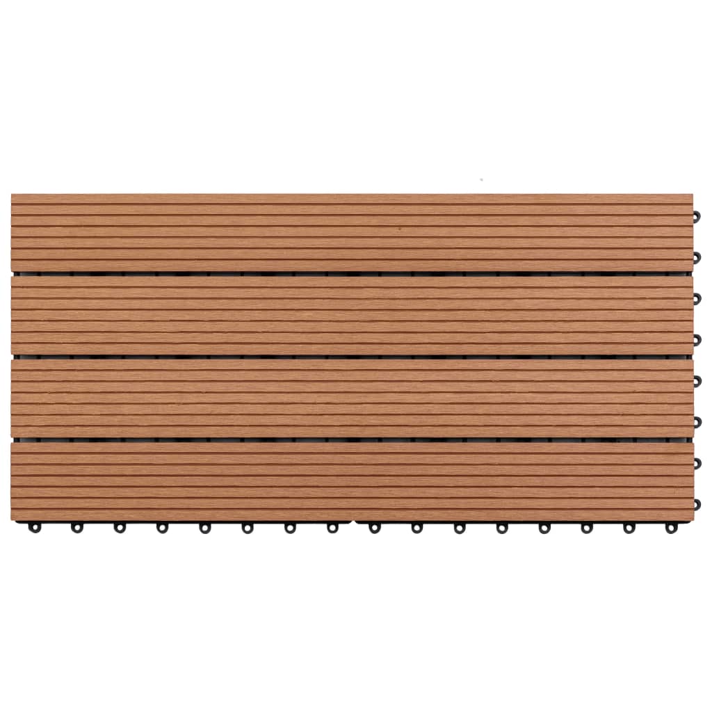 WPC Tiles 60x30 cm 6 pcs 1m² Brown- Flooring & Carpet - HomeShopIreland - Home Shop Ireland - Flooring & Carpet - WPC Tiles 60x30 cm 6 pcs 1mÂ² Brown