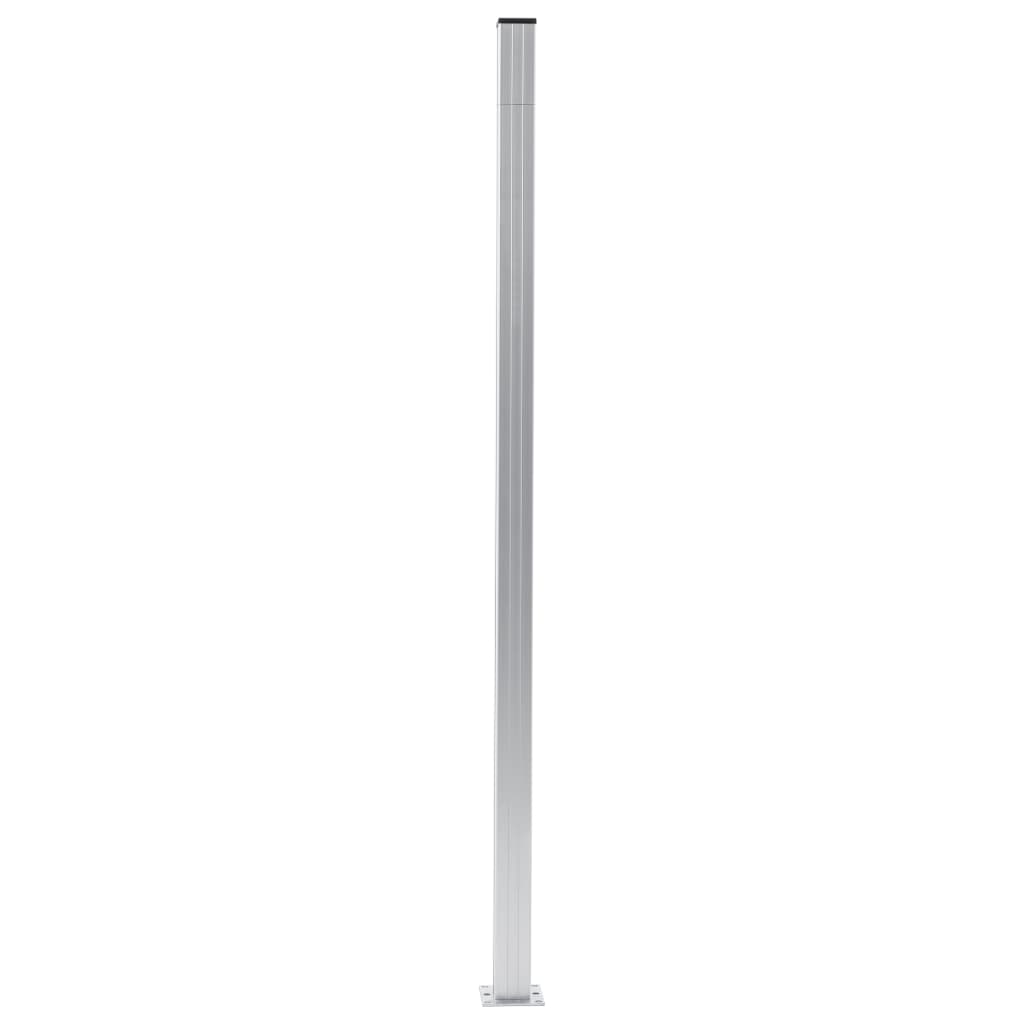 Fence Posts 2 pcs Aluminium 185 cm- Fence Posts & Rails - HomeShopIreland - Home Shop Ireland - Fence Posts & Rails - Fence Posts 2 pcs Aluminium 185 cm