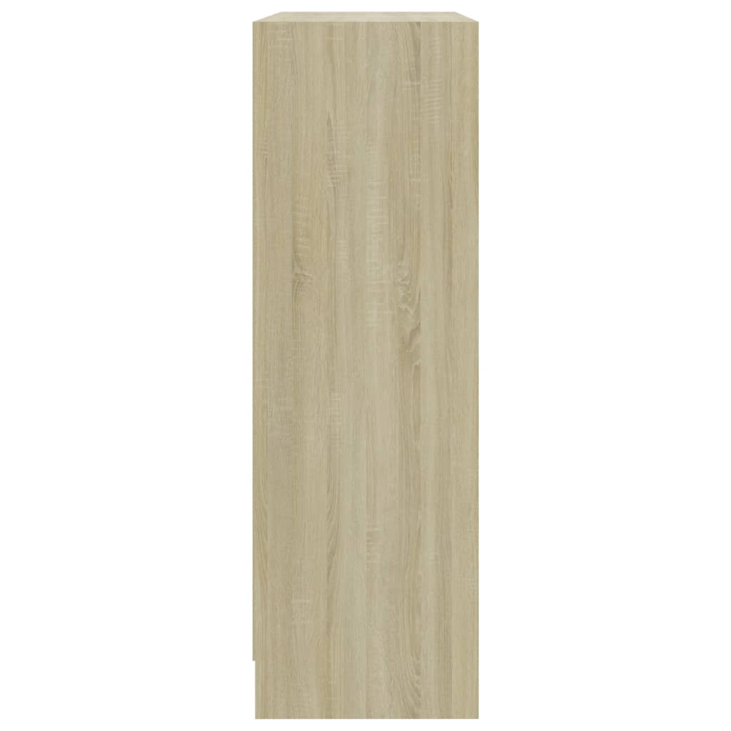 Bookshelf Sonoma Oak 80x24x75 cm Chipboard- Bookcases & Standing Shelves - HomeShopIreland - Home Shop Ireland - Bookcases & Standing Shelves - Bookshelf Sonoma Oak 80x24x75 cm Chipboard