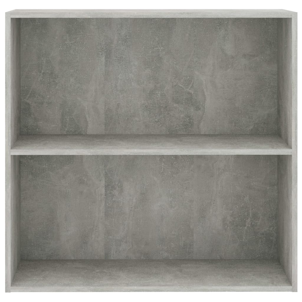2-Tier Book Cabinet Concrete Grey 80x30x76.5 cm Chipboard- Bookcases & Standing Shelves - HomeShopIreland - Home Shop Ireland - Bookcases & Standing Shelves - 2-Tier Book Cabinet Concrete Grey 80x30x76.5 cm Chipboard