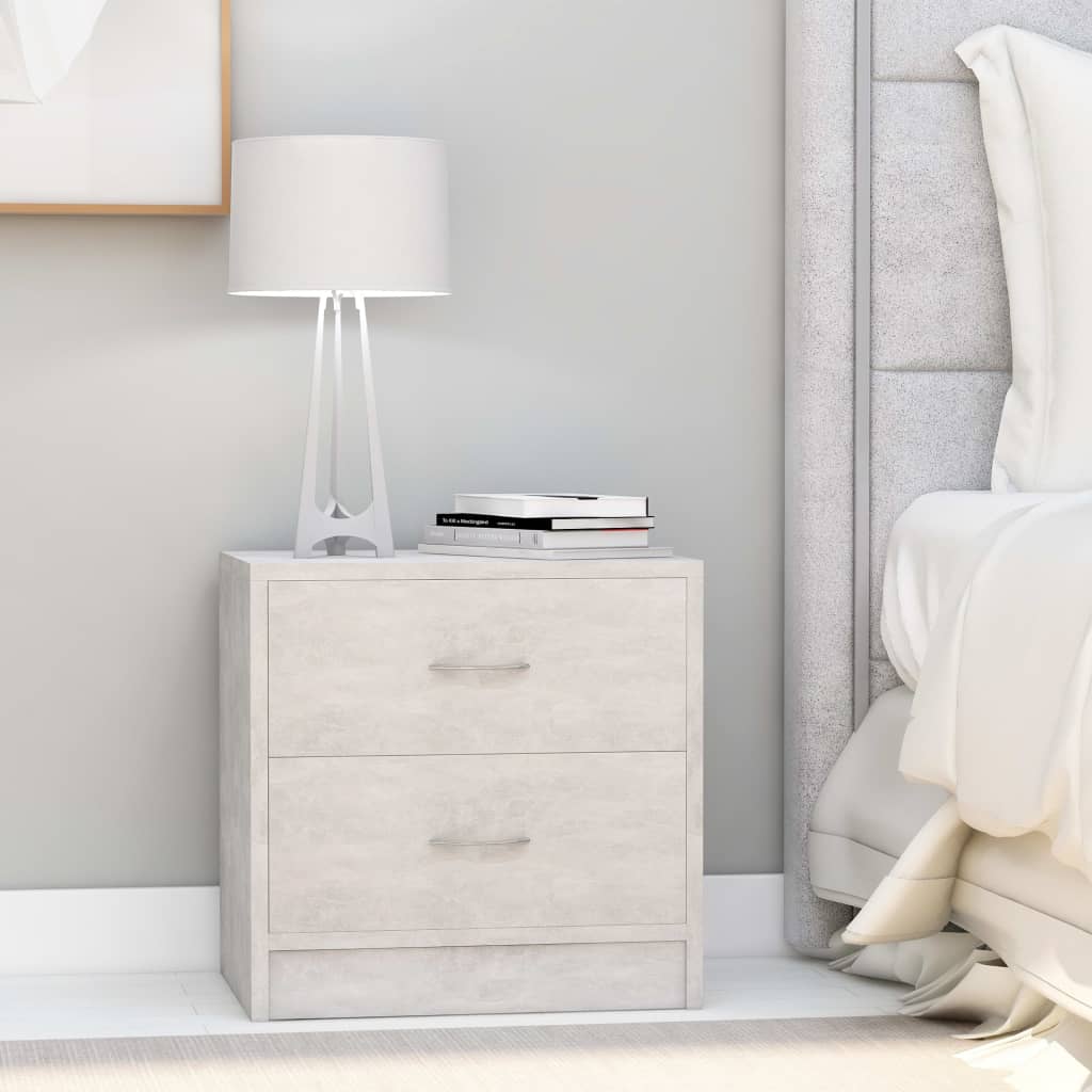 Bedside Cabinet Concrete Grey 40x30x40 cm Chipboard- Bedside Tables - HomeShopIreland - Home Shop Ireland - Bedside Tables - Bedside Cabinet Concrete Grey 40x30x40 cm Chipboard