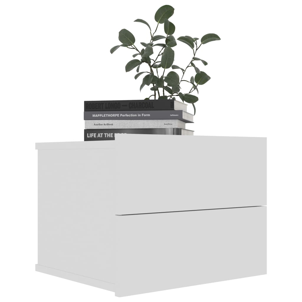 Bedside Cabinet White 40x30x30 cm Chipboard- Bedside Tables - HomeShopIreland - Home Shop Ireland - Bedside Tables - Bedside Cabinet White 40x30x30 cm Chipboard