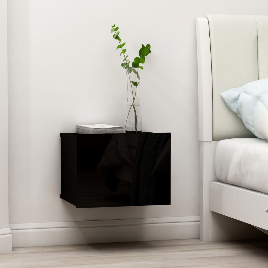 Bedside Cabinet Black 40x30x30 cm Chipboard- Bedside Tables - HomeShopIreland - Home Shop Ireland - Bedside Tables - Bedside Cabinet Black 40x30x30 cm Chipboard
