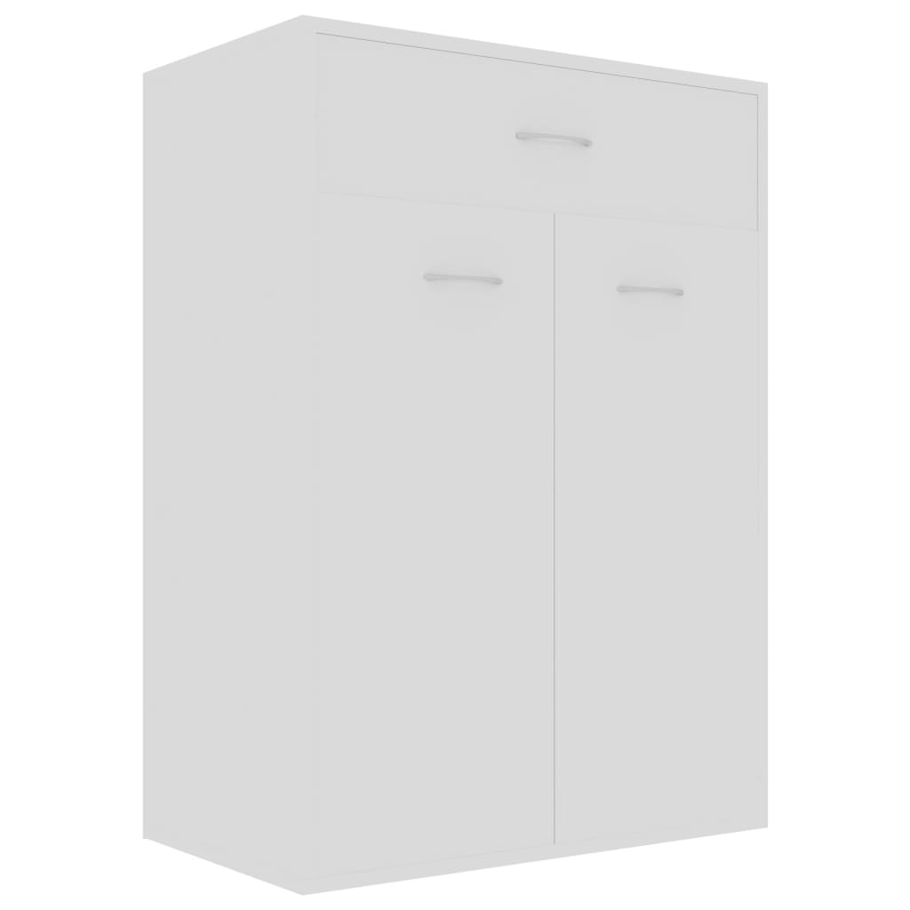 Shoe Cabinet White 60x35x84 cm Chipboard- Shoe Racks & Organisers - HomeShopIreland - Home Shop Ireland - Shoe Racks & Organisers - Shoe Cabinet White 60x35x84 cm Chipboard