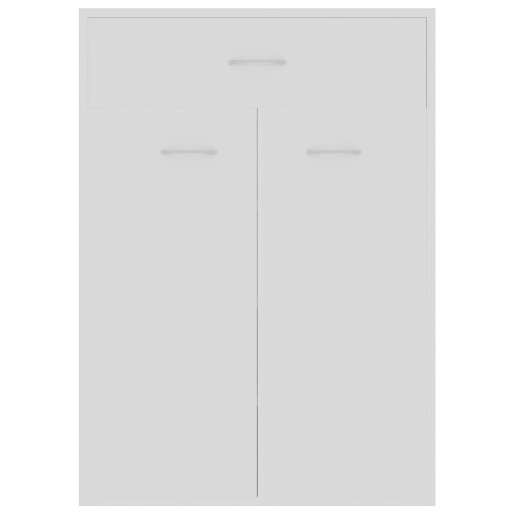 Shoe Cabinet White 60x35x84 cm Chipboard- Shoe Racks & Organisers - HomeShopIreland - Home Shop Ireland - Shoe Racks & Organisers - Shoe Cabinet White 60x35x84 cm Chipboard