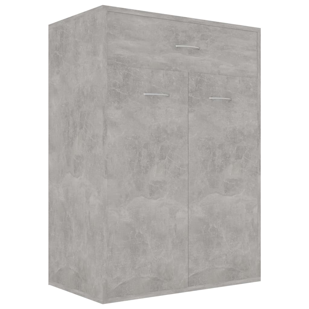 Shoe Cabinet Concrete Grey 60x35x84 cm Chipboard- Shoe Racks & Organisers - HomeShopIreland - Home Shop Ireland - Shoe Racks & Organisers - Shoe Cabinet Concrete Grey 60x35x84 cm Chipboard