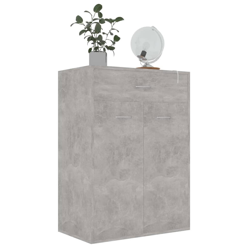 Shoe Cabinet Concrete Grey 60x35x84 cm Chipboard- Shoe Racks & Organisers - HomeShopIreland - Home Shop Ireland - Shoe Racks & Organisers - Shoe Cabinet Concrete Grey 60x35x84 cm Chipboard