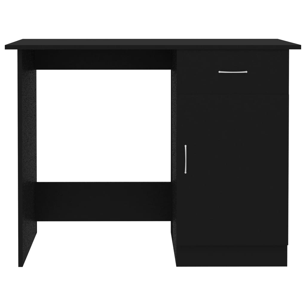 Desk Black 100x50x76 cm Chipboard- Desks - HomeShopIreland - Home Shop Ireland - Desks - Desk Black 100x50x76 cm Chipboard