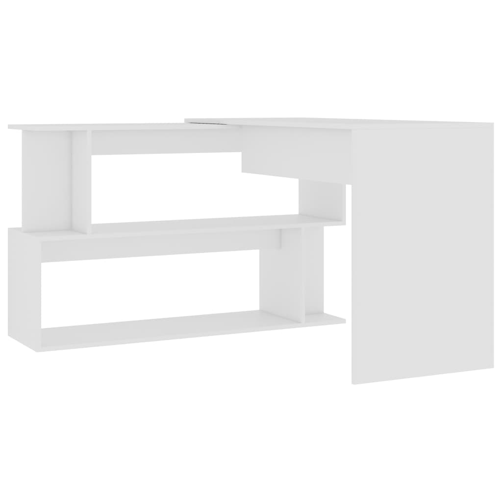 Corner Desk White 200x50x76 cm Chipboard- Desks - HomeShopIreland - Home Shop Ireland - Desks - Corner Desk White 200x50x76 cm Chipboard