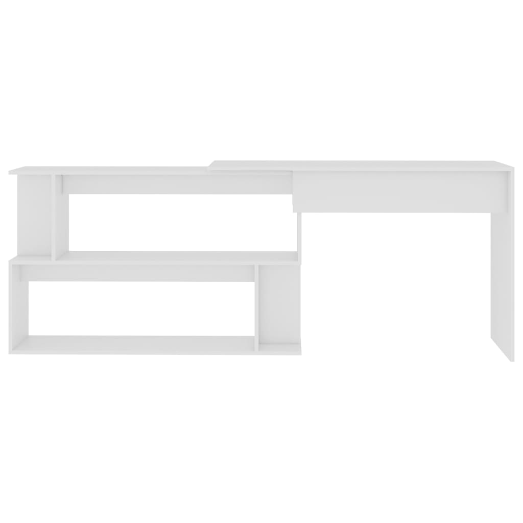 Corner Desk White 200x50x76 cm Chipboard- Desks - HomeShopIreland - Home Shop Ireland - Desks - Corner Desk White 200x50x76 cm Chipboard