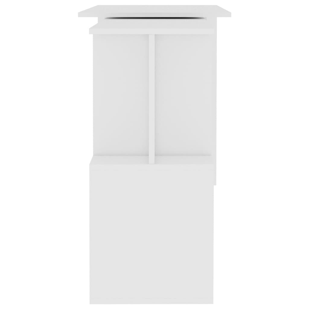 Corner Desk White 200x50x76 cm Chipboard- Desks - HomeShopIreland - Home Shop Ireland - Desks - Corner Desk White 200x50x76 cm Chipboard