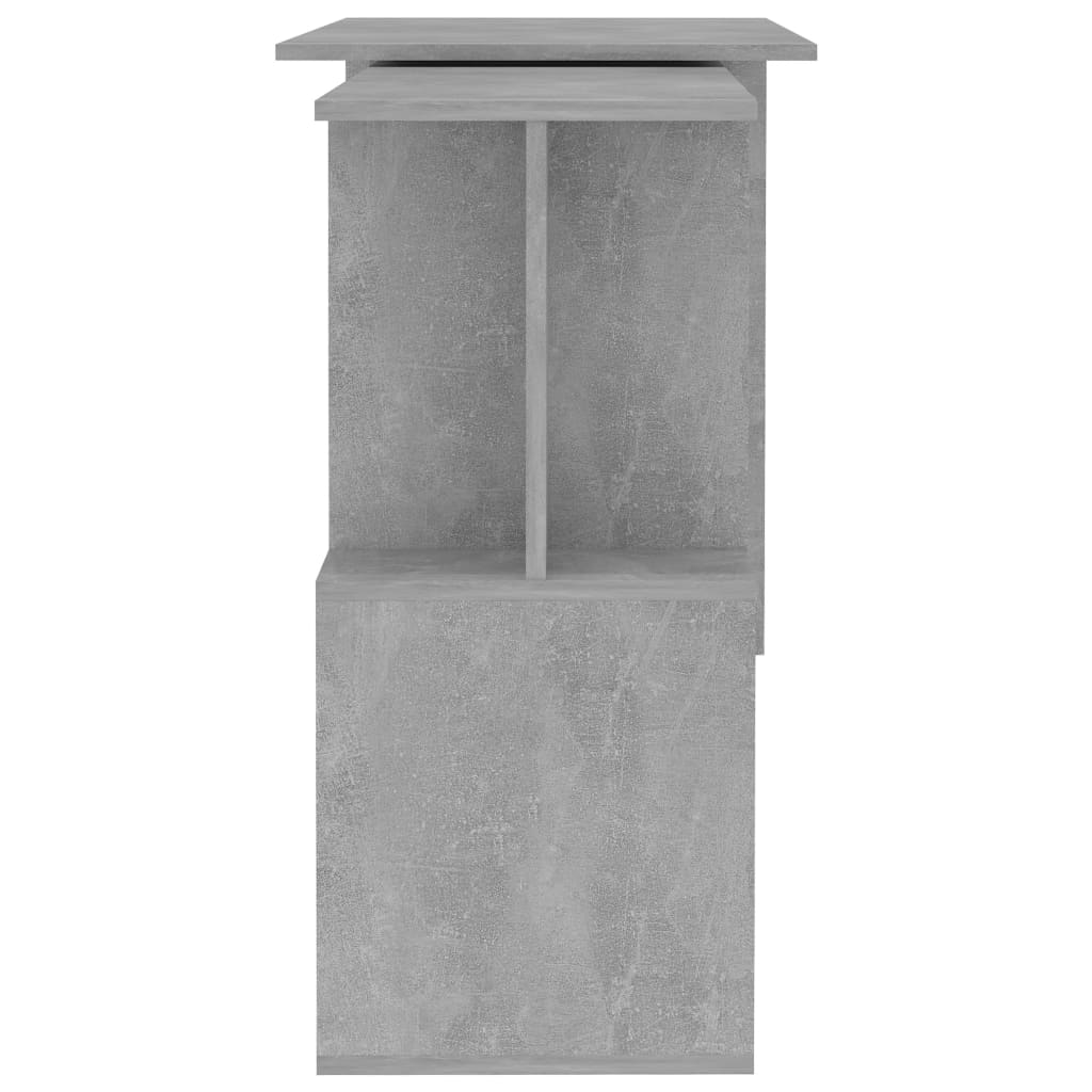 Corner Desk Concrete Grey 200x50x76 cm Chipboard- Desks - HomeShopIreland - Home Shop Ireland - Desks - Corner Desk Concrete Grey 200x50x76 cm Chipboard