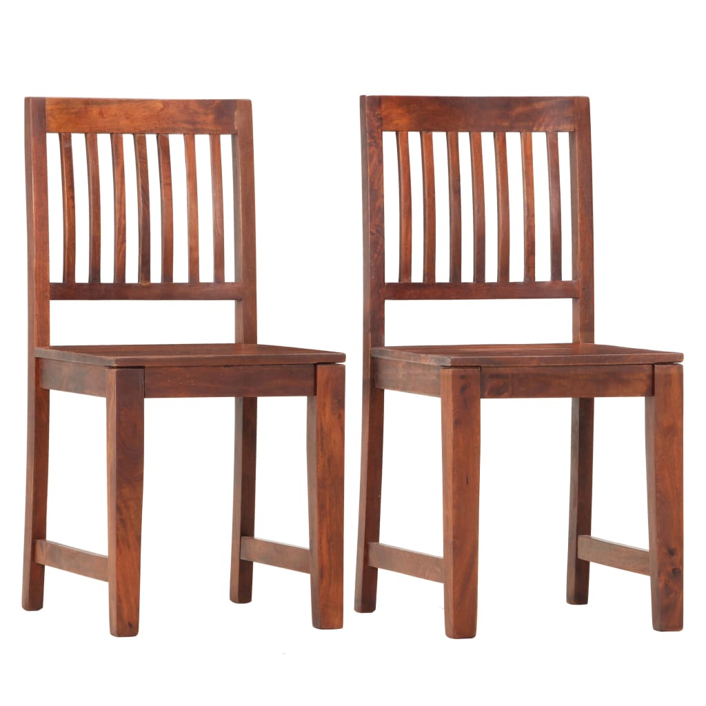 Dining Chairs 2 pcs Solid Mango Wood- Kitchen & Dining Room Chairs - HomeShopIreland - Home Shop Ireland - Kitchen & Dining Room Chairs - Dining Chairs 2 pcs Solid Mango Wood