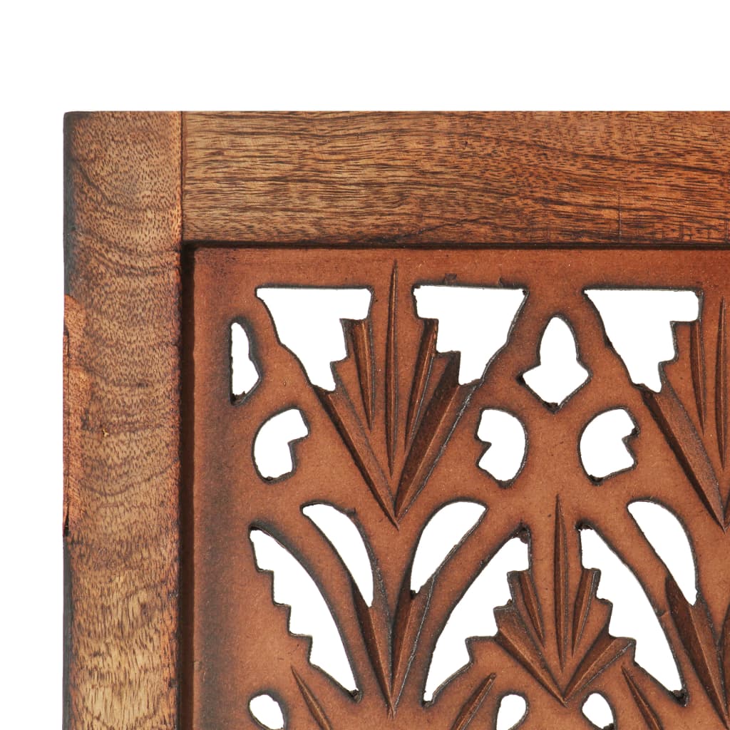 Hand Carved 5-Panel Room Divider Brown 200x165 cm Solid Mango Wood- Room Dividers - HomeShopIreland - Home Shop Ireland - Room Dividers - Hand Carved 5-Panel Room Divider Brown 200x165 cm Solid Mango Wood