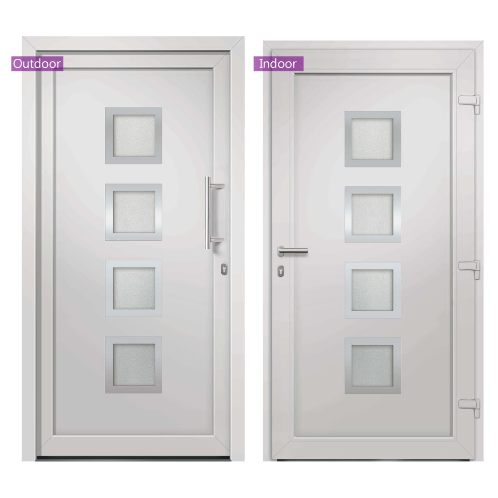 Front Door White 98x200 cm- Home Doors - HomeShopIreland - Home Shop Ireland - Home Doors - Front Door White 98x200 cm