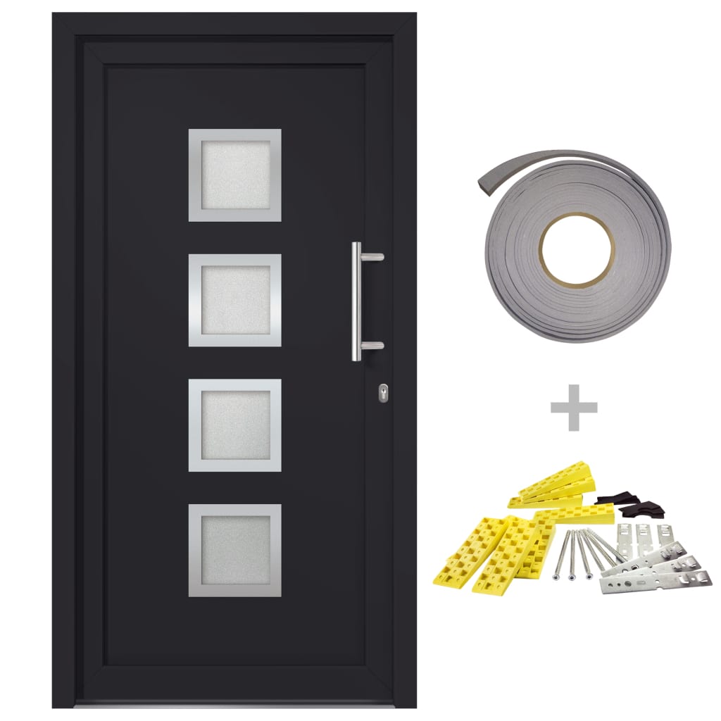 Front Door Anthracite 98x208 cm- Home Doors - HomeShopIreland - Home Shop Ireland - Home Doors - Front Door Anthracite 98x208 cm