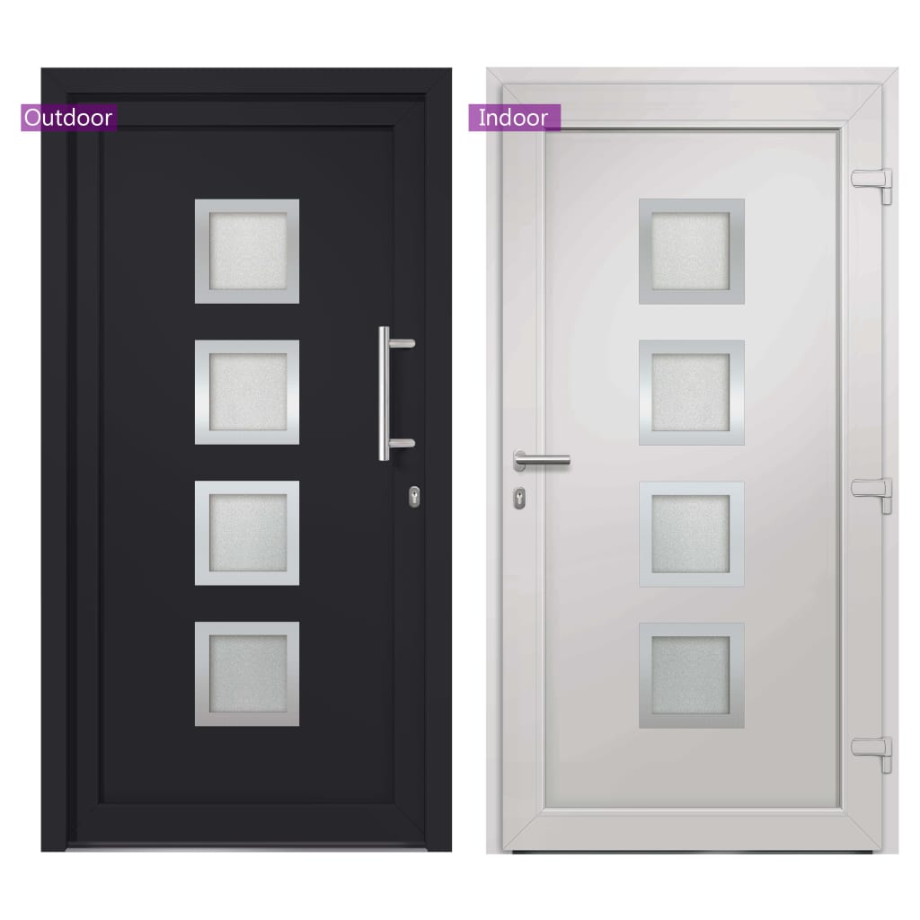 Front Door Anthracite 98x208 cm- Home Doors - HomeShopIreland - Home Shop Ireland - Home Doors - Front Door Anthracite 98x208 cm