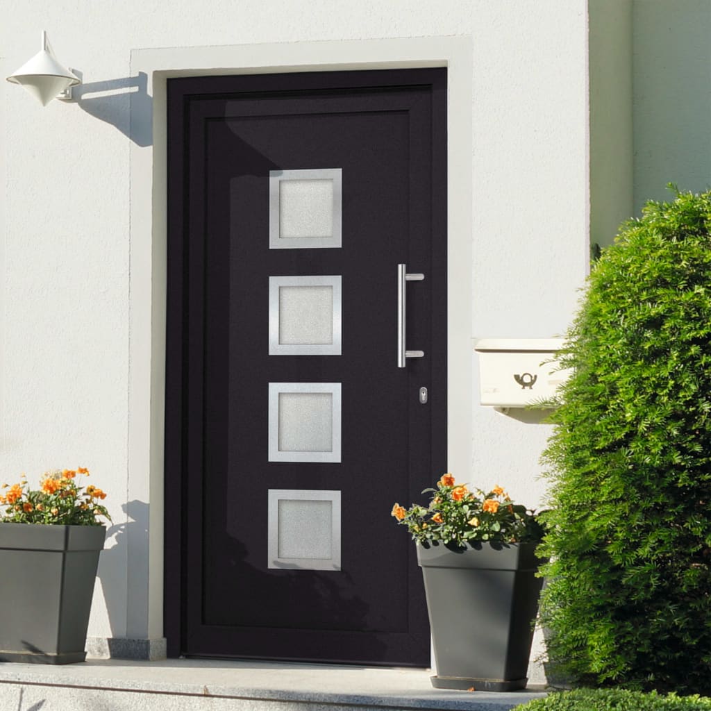Front Door Anthracite 98x208 cm- Home Doors - HomeShopIreland - Home Shop Ireland - Home Doors - Front Door Anthracite 98x208 cm