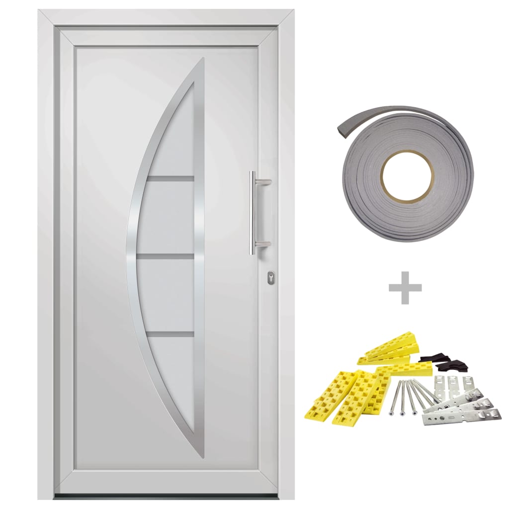 Front Door White 108x208 cm- Home Doors - HomeShopIreland - Home Shop Ireland - Home Doors - Front Door White 108x208 cm