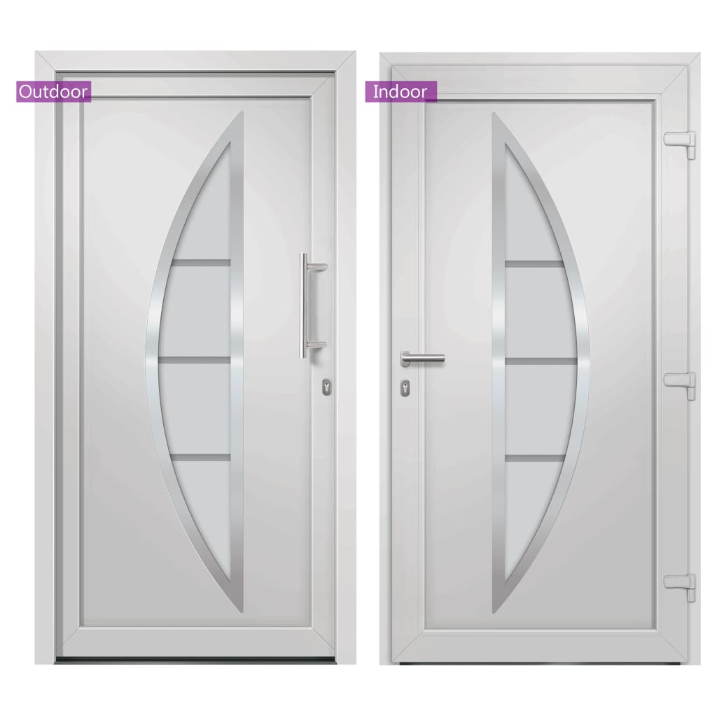 Front Door White 108x208 cm- Home Doors - HomeShopIreland - Home Shop Ireland - Home Doors - Front Door White 108x208 cm