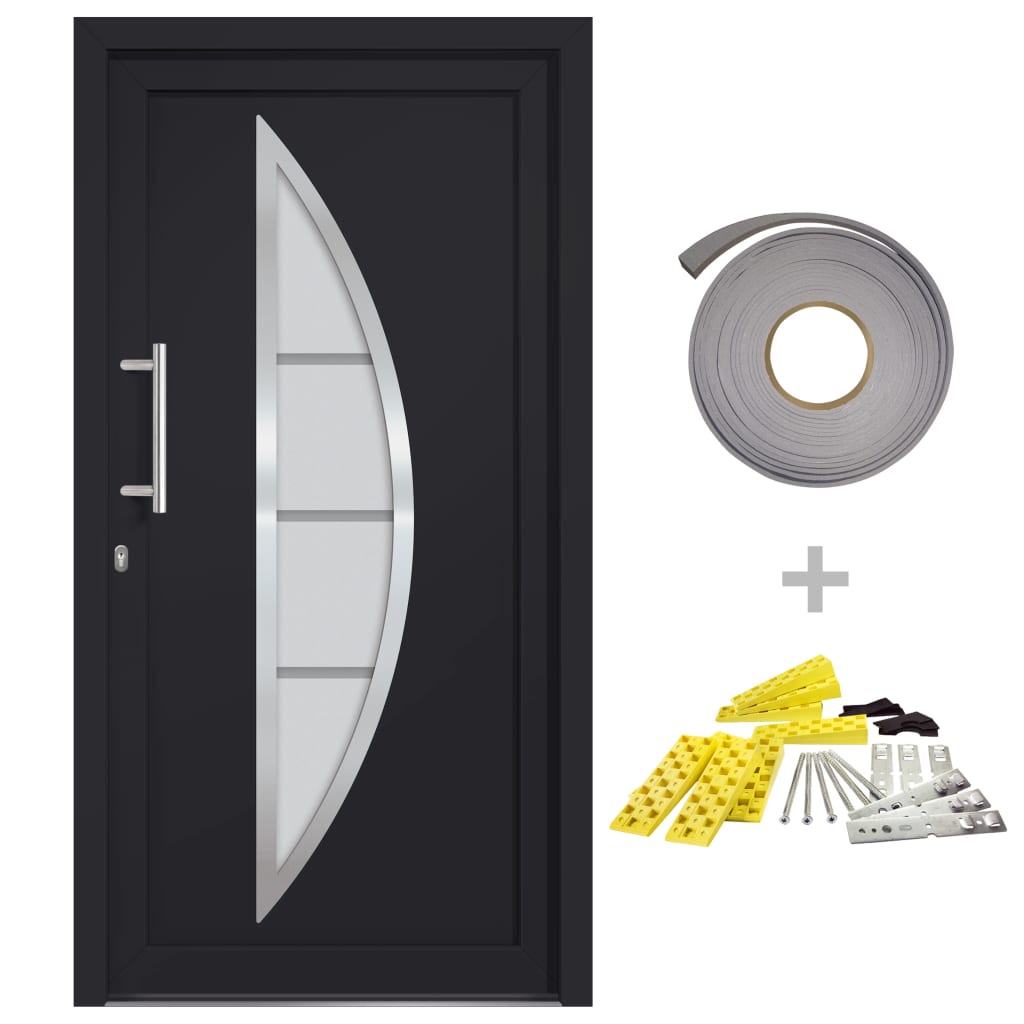 Front Door Anthracite 98x208 cm- Home Doors - HomeShopIreland - Home Shop Ireland - Home Doors - Front Door Anthracite 98x208 cm