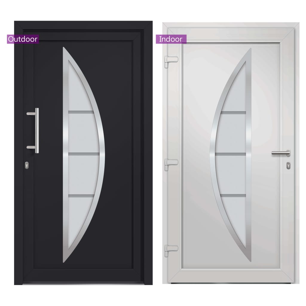 Front Door Anthracite 98x208 cm- Home Doors - HomeShopIreland - Home Shop Ireland - Home Doors - Front Door Anthracite 98x208 cm