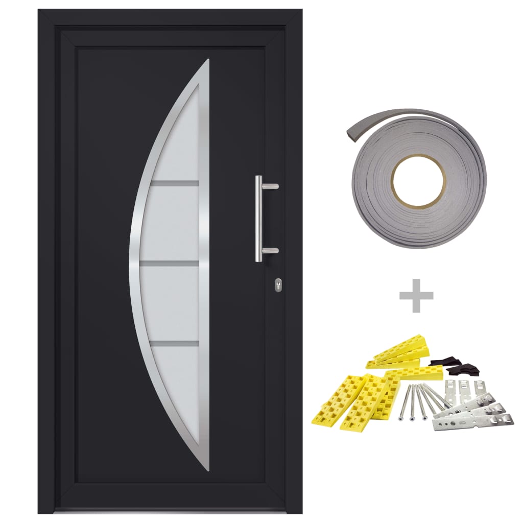 Front Door Anthracite 98x200 cm- Home Doors - HomeShopIreland - Home Shop Ireland - Home Doors - Front Door Anthracite 98x200 cm
