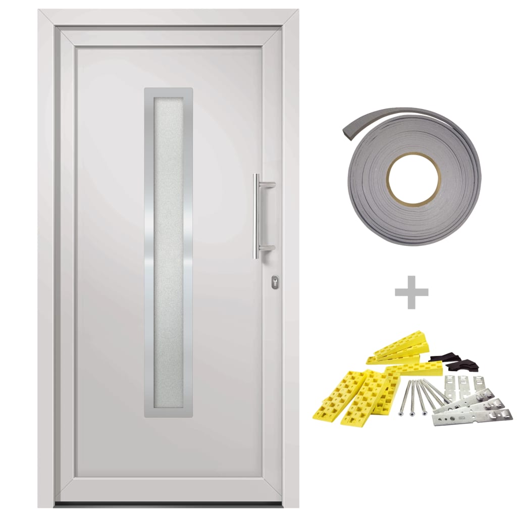 Front Door White 88x200 cm- Home Doors - HomeShopIreland - Home Shop Ireland - Home Doors - Front Door White 88x200 cm