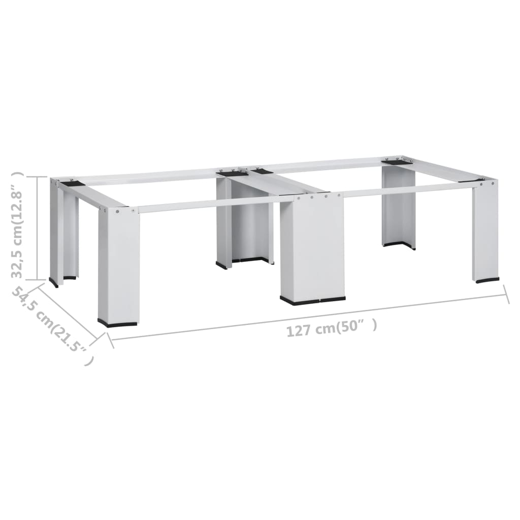Double Washing and Drying Machine Pedestal White- Washer & Dryer Accessories - HomeShopIreland - Home Shop Ireland - Washer & Dryer Accessories - Double Washing and Drying Machine Pedestal White