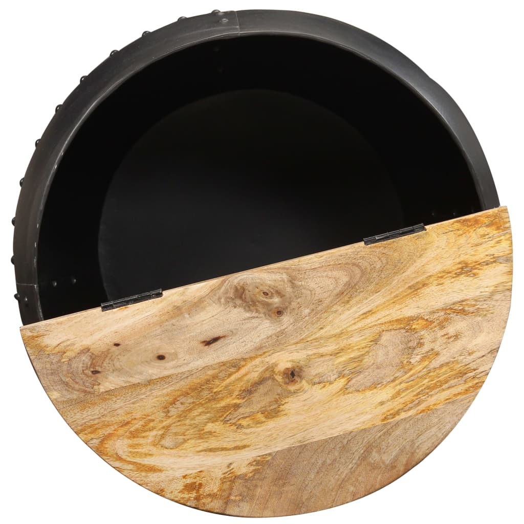 Coffee Table Round 53x43 cm Solid Mango Wood- Coffee Tables - HomeShopIreland - Home Shop Ireland - Coffee Tables - Coffee Table Round 53x43 cm Solid Mango Wood