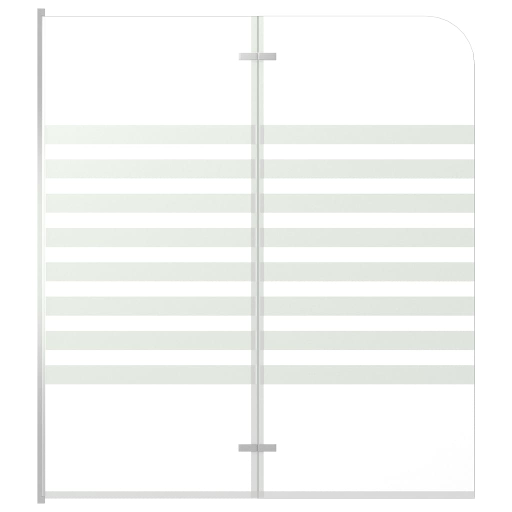 Bath Enclosure 120x140 cm Tempered Glass Stripe- Shower Doors & Enclosures - HomeShopIreland - Home Shop Ireland - Shower Doors & Enclosures - Bath Enclosure 120x140 cm Tempered Glass Stripe