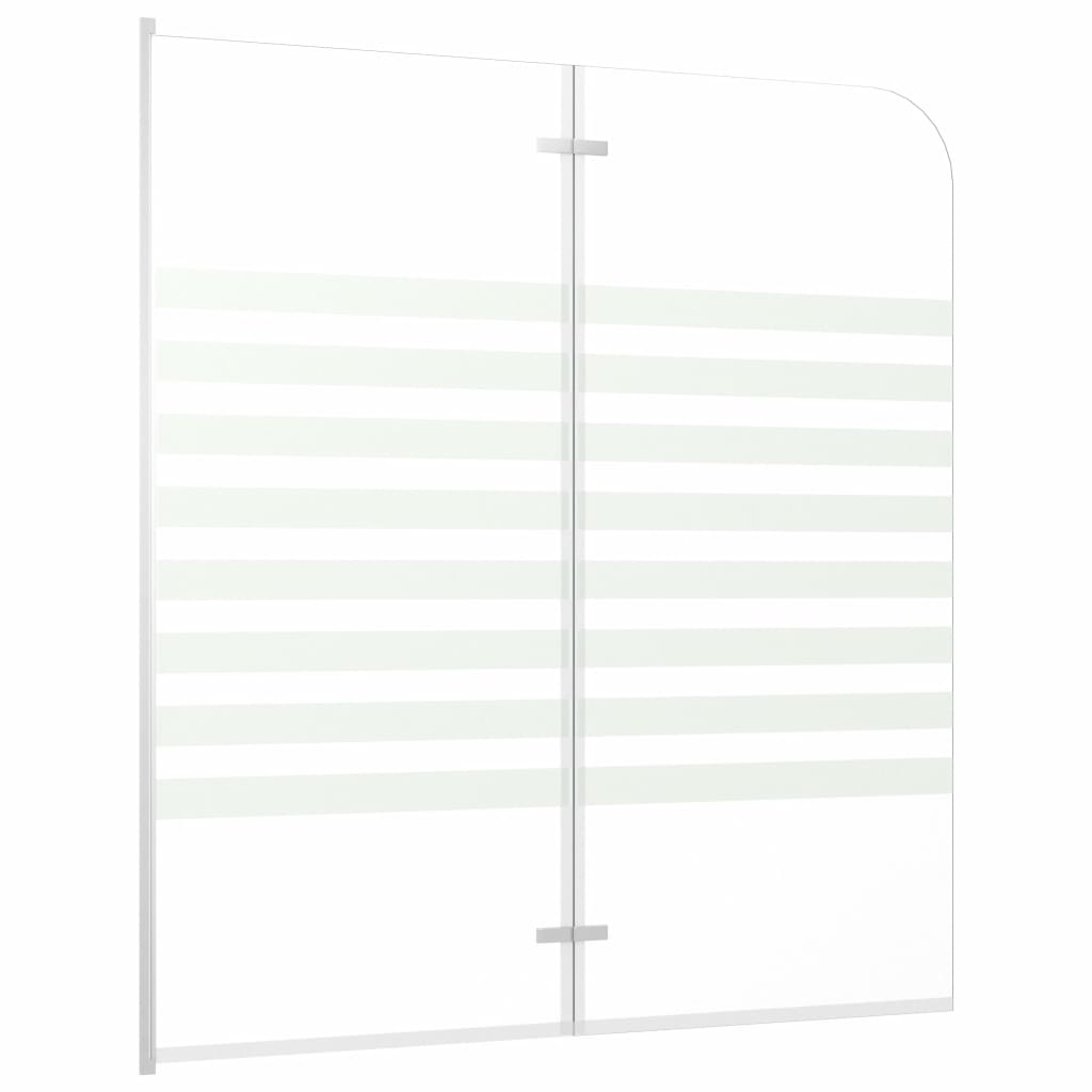 Bath Enclosure 120x140 cm Tempered Glass Stripe- Shower Doors & Enclosures - HomeShopIreland - Home Shop Ireland - Shower Doors & Enclosures - Bath Enclosure 120x140 cm Tempered Glass Stripe