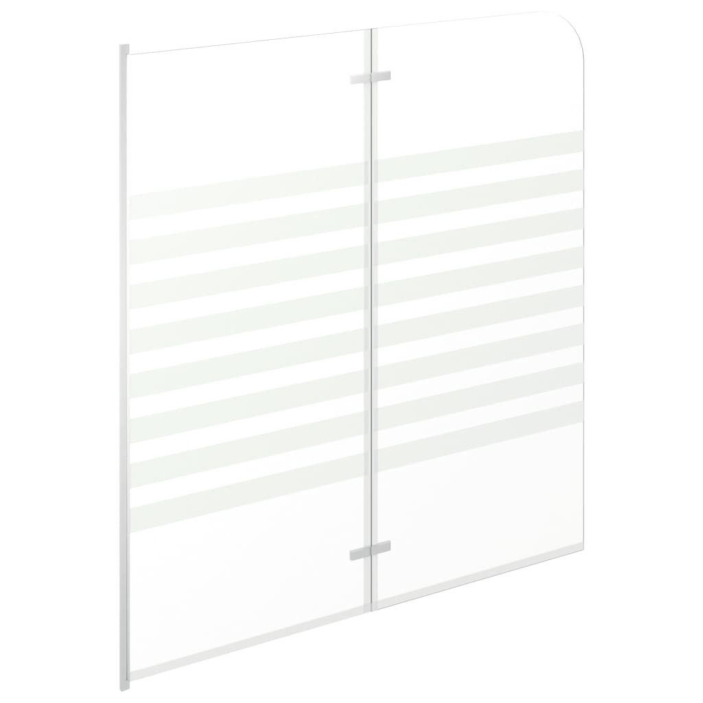 Bath Enclosure 120x140 cm Tempered Glass Stripe- Shower Doors & Enclosures - HomeShopIreland - Home Shop Ireland - Shower Doors & Enclosures - Bath Enclosure 120x140 cm Tempered Glass Stripe