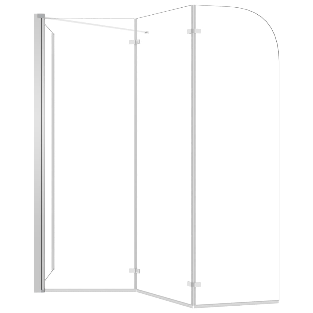 Bath Enclosure 120x69x130 cm Tempered Glass Transparent- Shower Doors & Enclosures - HomeShopIreland - Home Shop Ireland - Shower Doors & Enclosures - Bath Enclosure 120x69x130 cm Tempered Glass Transparent