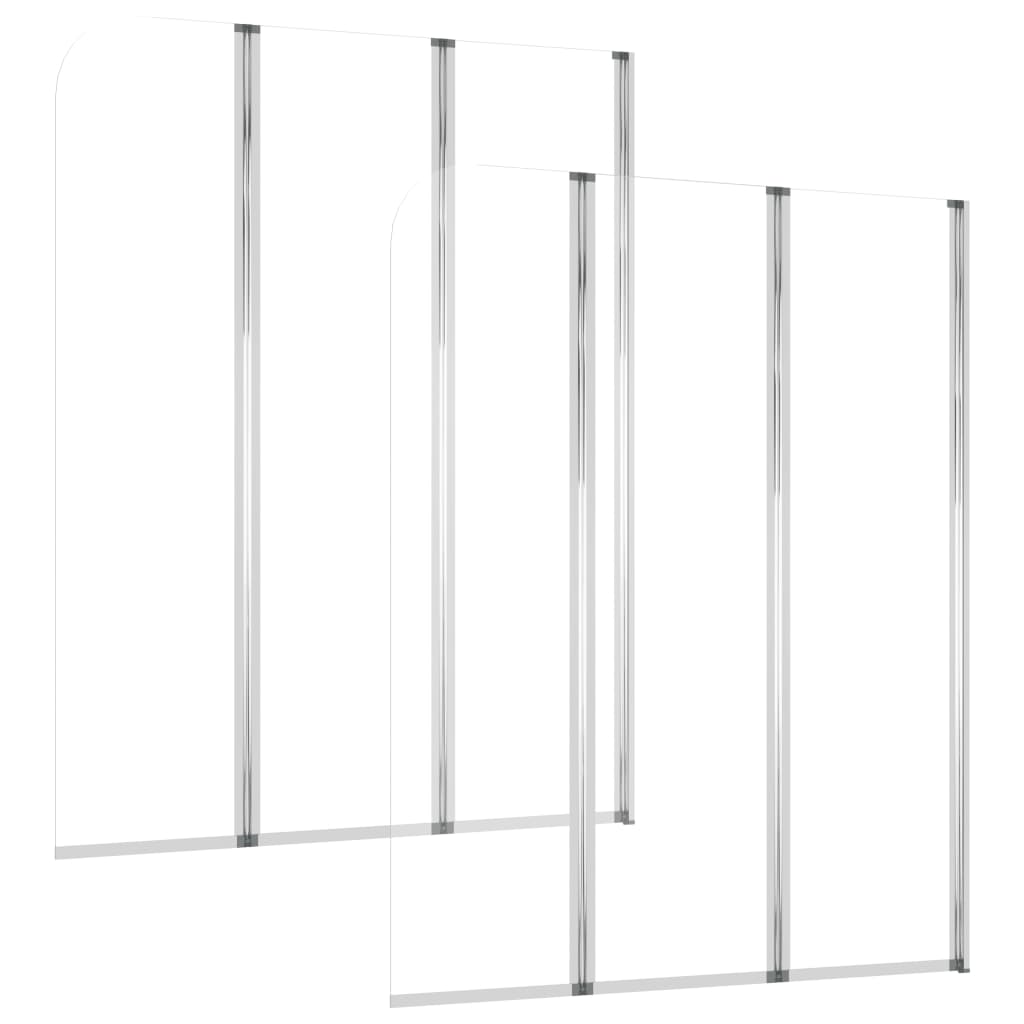 Bath Enclosures 2 pcs 104x130 cm Tempered Glass Transparent- Shower Doors & Enclosures - HomeShopIreland - Home Shop Ireland - Shower Doors & Enclosures - Bath Enclosures 2 pcs 104x130 cm Tempered Glass Transparent