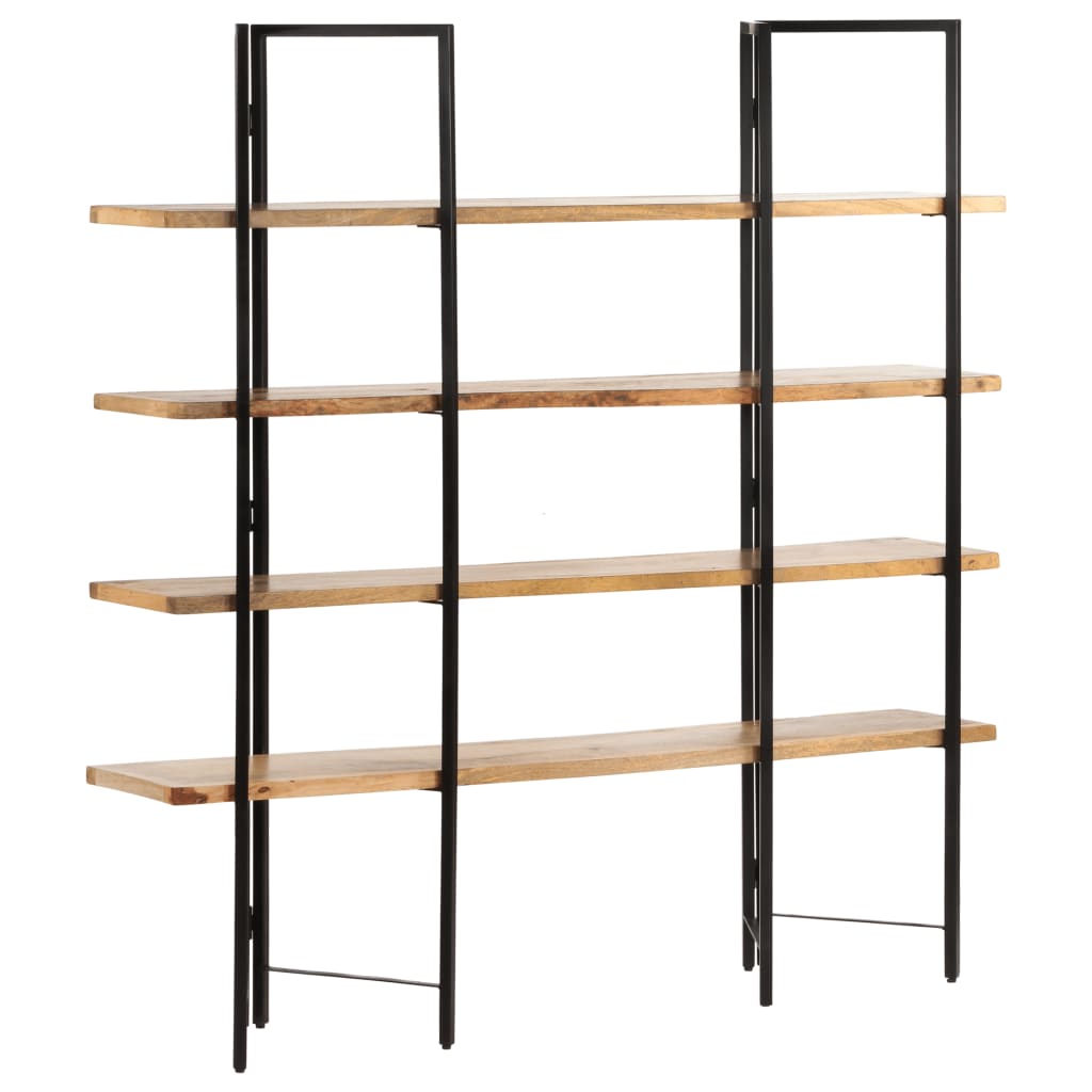 4-Tier Bookcase 160x35x160 cm Solid Mango Wood- Bookcases & Standing Shelves - HomeShopIreland - Home Shop Ireland - Bookcases & Standing Shelves - 4-Tier Bookcase 160x35x160 cm Solid Mango Wood