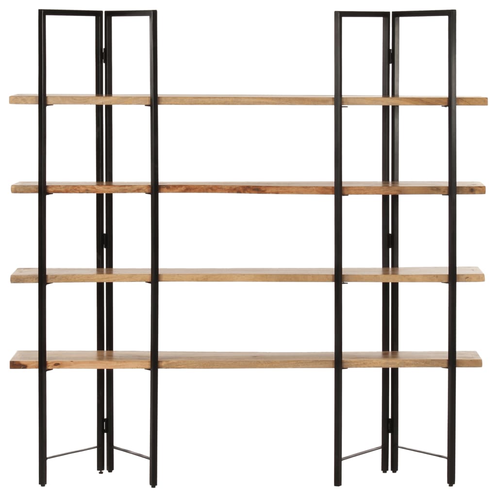 4-Tier Bookcase 160x35x160 cm Solid Mango Wood- Bookcases & Standing Shelves - HomeShopIreland - Home Shop Ireland - Bookcases & Standing Shelves - 4-Tier Bookcase 160x35x160 cm Solid Mango Wood