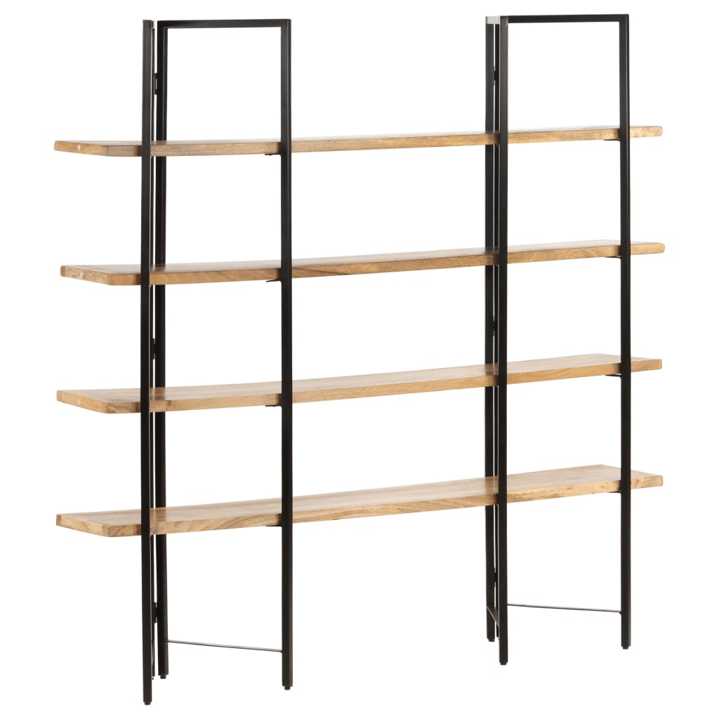 4-Tier Bookcase 160x35x160 cm Solid Mango Wood- Bookcases & Standing Shelves - HomeShopIreland - Home Shop Ireland - Bookcases & Standing Shelves - 4-Tier Bookcase 160x35x160 cm Solid Mango Wood